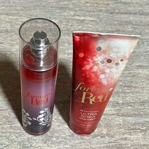 Bath & Body Works Forever Red Discontinued Body Cream and Fragrance Mist Duo Set